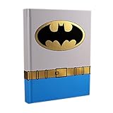 Silver Buffalo BN0150 DC Comics Batman Uniform Hard Cover Journal with Ribbon Book Mark, 160-Pages, 6 in. x 8 in
