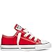 Converse Unisex-Child Chuck Taylor All Star Canvas Low Top Sneaker, red, 9 M US Toddler