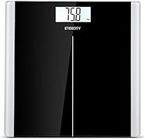 Etekcity High Precision Digital Body Weight Bathroom Scales Weighing Scale with Step-On Technology, 28st/180kg/400lb, Backlight Display, Slim Design, Elegant Black.