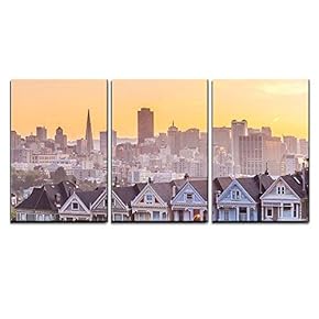 Famous View of San Francisco at Alamo Square...