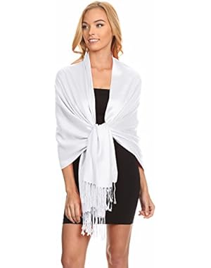 Wrap Scarf Pashmina Shawls and Wraps, Silky Wedding Scarf Stole for Women