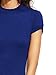 MakeMeChic Women's Short Sleeve Classy Solid Stretchy Wear to Work Pencil Dress Blue L