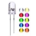 LED Emitting Diodes Light, Waycreat 5mm Clear Light Assorted Kit for Arduino Warm White Red Blue Yellow Green Orange UV Pink Lights (200 Pieces, 10 Colors x 20 Pieces)