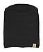 Black Reversible Winter Knit Slouchy Beanie Hat – Hipster Unisex Knitted Cap