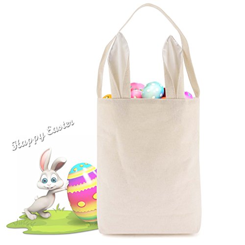 image for TONOS Easter Baskets For Girls Boys Easter Egg Hunts Party Bag For Kid