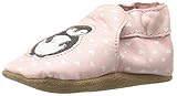 Robeez Girls' Piper Penguin Slip-on, Light Pink, 0-6 Months M US Infant