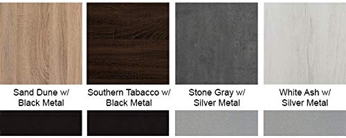 8 Foot - 16 Foot Modern Conference Room Table with Metal Base & Metal Accents (10ft w/ 0 Power Modules, Southern Tabacco w/Black Metal) - Thumbnail 3