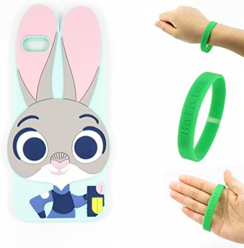 iPhone 8 Case iPhone 8 Silicone Case Bat King Fashion Cute 3D Cartoon Rabbit Police Silicon Gel Rubber Back Cover Case Skin for iPhone 8