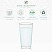 ELITE SELECTION Clear Disposable Plastic Cups 16 Oz. Pack Of (80) Fancy Hard Plastic Cups - Party Accessories - Wedding - Cocktails- Tumblers