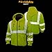 KwikSafety EXTENDED SIZING | PATROL Class 3 Fleece Hoodie | Premium Anti-Pill (No Fuzz Balls) Durable Zipper Construction Work Wear | 360° Hi Vis Reflective ANSI Compliant Safety Jacket | 2XL