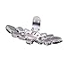 Santfe Fashion Crystal Rhinestone Flower Shoe Buckle Shoe Clips for Bridal Wedding Party Shoe Decoration (Black)