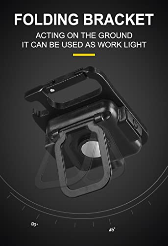 Linterna de Trabajo LED Recargable, 400 lúmenes Mini Multifunción luz Mecánica Magnética Lámpara de Portátil Linternas Pequeñas para Hogar/Automóviles/Camping de Iluminación [Clase Energética A++]