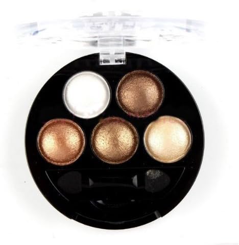 Pigment Eyeshadow 5 Colors Eye Shadow Powder Metallic Shimmer Ubub #5 Warm Color by BeeBeeBeck