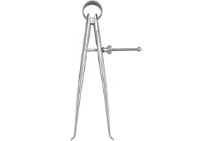 Starrett Toolmakers Spring-Type Caliper and Divider with Bow Spring and Hardened Fulcrum Stud - 6" Size and Capacity, Spring Joint Type - 274-6
