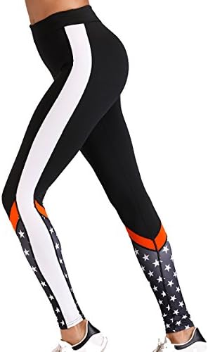 Eseres Women Active Leggings Sexy Fitness Pants Star Print Woman Slim Sporting Workout Wear