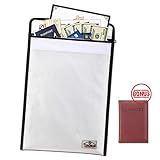 Fireproof Bag, TEROMAS Fire and Water Resistant Document Safety Storage(15″ x 11″) for Home, 2000℉ Fireproof Folder Case with Non-Itchy Double Strong Silicone Coated Layer Fiberglass Heat