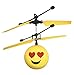 EMOJI Mini RC Flying Magic Fun Illuminated Ball - RC Infrared Induction USB Helicopter Ball with Built-inShinning LED Lighting for Kids, Teenagers. FREE SPINNER