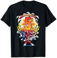 Power Rangers Group Shot 5th Birthday T-Shirt