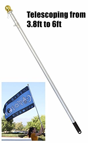 Hand Held Flag Pole - Telescoping 3-6ft tall