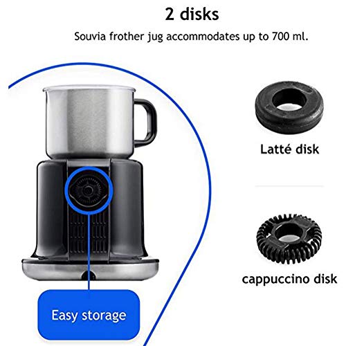 ALK 700ml Elektrischer Milchaufschäumer, 4 Modi, Für Dichte Flüssige Warme Kalte Milchschaum, Antihaftbeschichtung, 500W… – Bild 4
