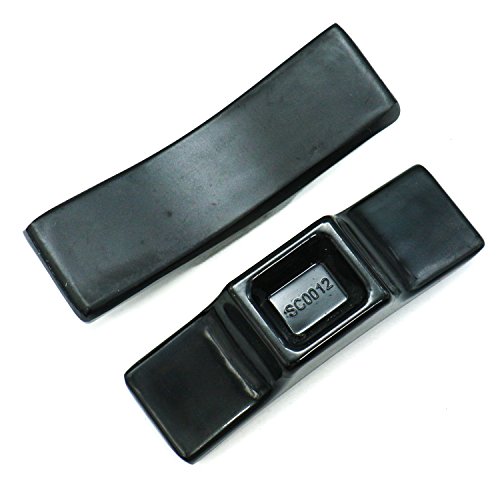 Pomeat Set of 8 Black Porcelain Knife Rests Chopstick Rest set