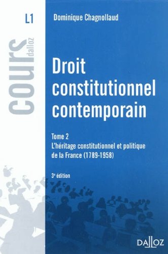 Droit constitutionnel contemporain