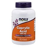 NOW Foods Caprylic Acid 600mg, 100 Softgels