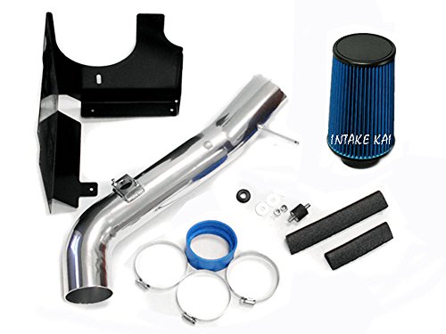 Blue 2001-2004 Chevrolet Silverado / GMC Sierra 2500HD 3500 6.6 6.6L Duramax Turbo Diesel Heatshield AIR Intake KIT Systems