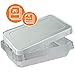 Tiger Chef Full Size 21 x 13 inches Durable Aluminum Foil Steam Table Pans with Lids, Disposable, Includes 10 Pans and 10 Lids. 20-Piece