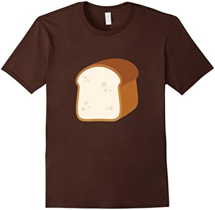 Mens Bread Emoji T-Shirt White Whole Wheat Multi Grain Loaf Large Brown