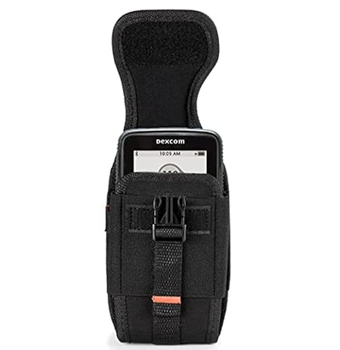 Agoz Compatible Dexcom G6 Device Pouch, Metal Clip, Belt Loops