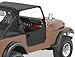 Bestop 5302815 Black Denim Lower Fabric Half Doors For 1976-1986 CJ7/CJ8
