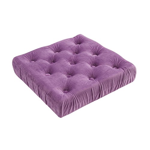 Foldable Storage Ottoman Cube Foot Rest, Purple (2 Pack)