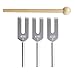 QIYUN Tuning Fork, Angel Tuning Forks - 4096 Hz 4160 Hz 4225 Hz for Healing and Perfect Healing Musical Instrument, 3 Pcs