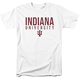 Indiana University Official Stacked Unisex Adult T Shirt
