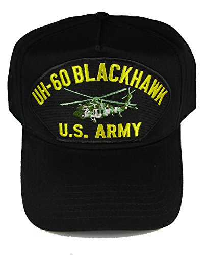 UH-60 Blackhawk U.S. Army Helicopter Hat - Black - Veteran Owned Business