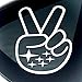 Byzee Subaru Peace Sign Sticker Vinyl Subie Wave Window Decal 5