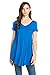 Frumos Womens Tunic Short Sleeve V-Neck Top Made In USA