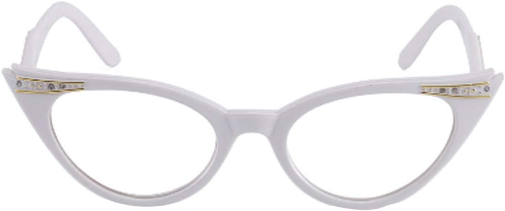 Huicai Womens Reading Glasses Ladies Vintage Cat Eye Readers Eyeglasses Stylish simplicity Reading Glasses