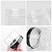 12 Pack 4oz Clear PET Plastic Jars with Black Lids; Low Profile Refillable Empty BPA-Free Containers Great for Cosmetics,Kitchen,Gifts & Travel.(12 Labels as Gift)