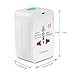 TENACHI Universal Travel Plug Adapter Converter Built-in Surge Protector All in One Power Outlet Wall Charger Adaptor Works in 150 Countries EU UK US AU