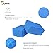 JBM Yoga Block Plus Strap with Metal D-Ring Yoga Brick Cork Yoga Block 6 Colors - High Density EVA Foam Yoga Block to Support and Deepen Poses, Lightweight, Odor-Resistant