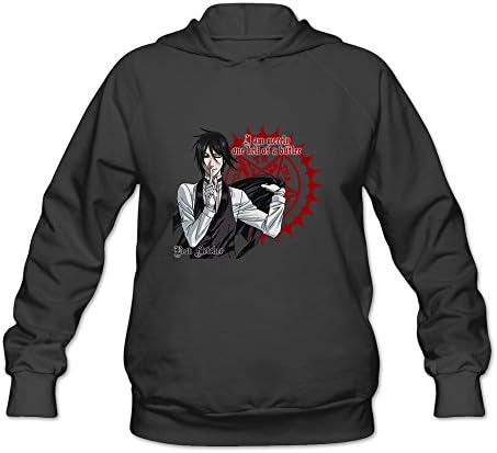 Women's Black Butler Customized Retro Size XL Color Black Hoodie By JOHNGBS