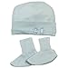 Cocooi Merino Beanie and Booties Set, For Newborn Babies