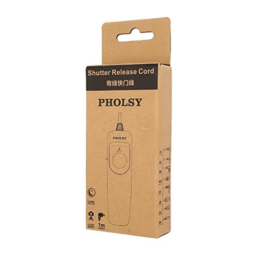 PHOLSY Wired Shutter Remote Control Cord C8 Shutter Release Cable for Canon Cameras, Replaces Canon RS-80N3 Remote Switch - Thumbnail 3