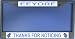 EEYORE Thanks for Noticing Black License Plate Frame