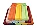 Novel Box® Cardboard Jewelry Bracelet Gift Boxes with Rosebug Bows in Assorted Colors 7.8X1.6X0.8 (Pack of 12) + NB Cleaning Cloth