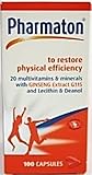 Pharmaton 100 Capsules Multivitamin And Mineral Supplement With Ginseng For The Restoration Of Physical Efficiency