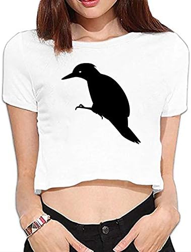 FONDTHEE Women Summer Short Sleeve Midriff Top Tee Shirts Dog Flower Adorable Tongue Graphic T-Shirts