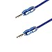 Asamoom 3.5mm Aux Cable Male to Male Stereo Audio Cable (1m) for Headphones iPods iPhones iPads Speaker Car Stereos (Blue)